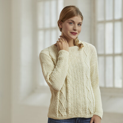 Woolf Pullover - Sweater Knitting Pattern for Women in Tahki Yarns Classic Superwash