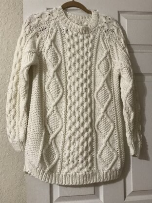 Woman's cable knit sweater