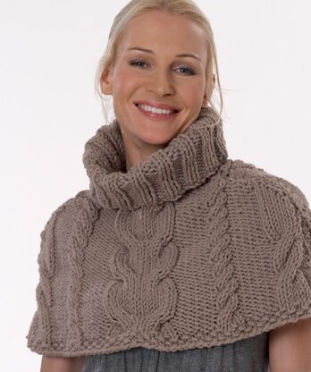 Cape and Arm Warmers in Rico Essentials Big - 047 - Downloadable PDF