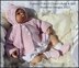 Romper & Jacket Set 16-22 inch dolls/newborn/0-3m baby