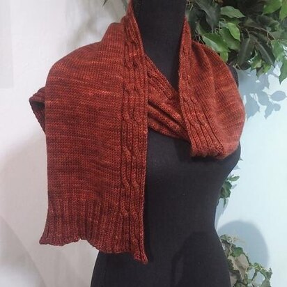 Cable Twist Scarf