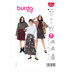 Burda Style Misses' Tiered Skirt with Elastic Waist B5978 - Sewing Pattern