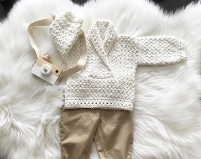 Atlas Baby Shawl Collar Sweater N 495