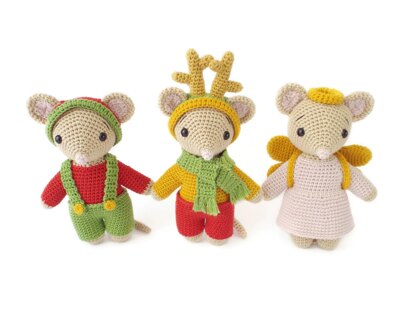 Christmas Mouse Trio