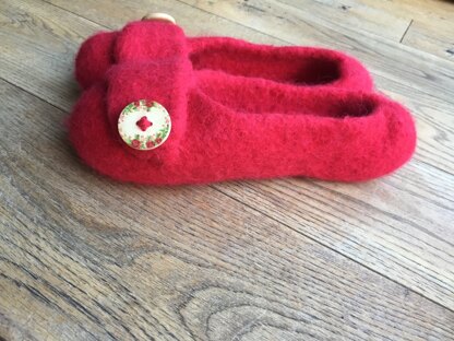 French Press felted slippers