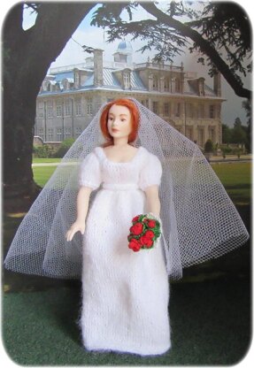 1:12th scale bridal gowns