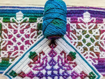 Dusky Meadow Mosaic Square