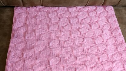 Pink bouquet blanket