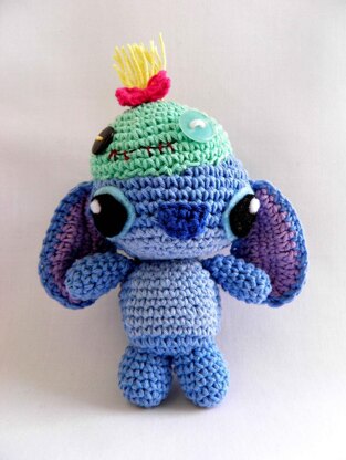 Lilo Stitch with scrump hat crochet pattern