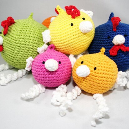 Hangers - Chickens - Amigurumi