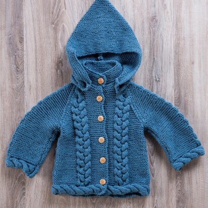 Girls Coat with removable Hood in Bergere de France Calinou - 60387-09 - Downloadable PDF