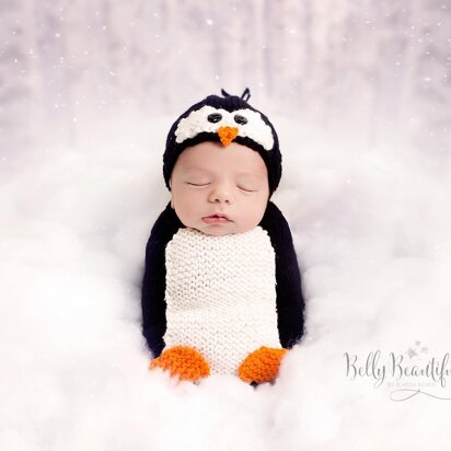 Poppy Penguin Hat and Cocoon Set ~ Knit Version