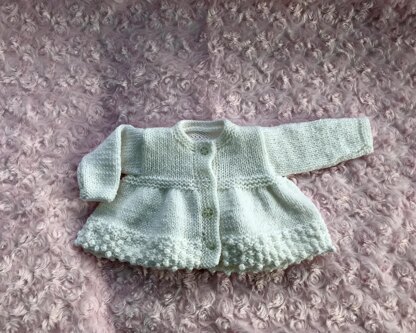 P109 Doll's Cardigan and Dress Set