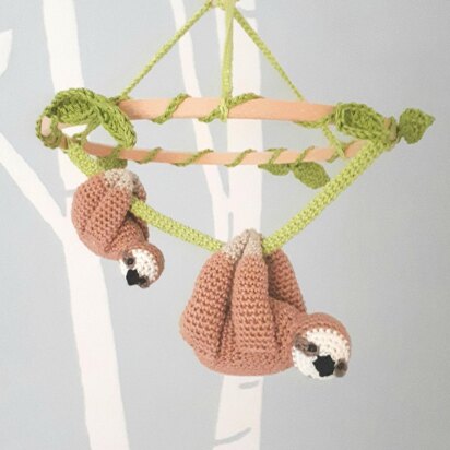 Sloth baby mobile