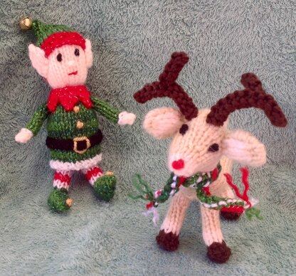 Reindeer and elf