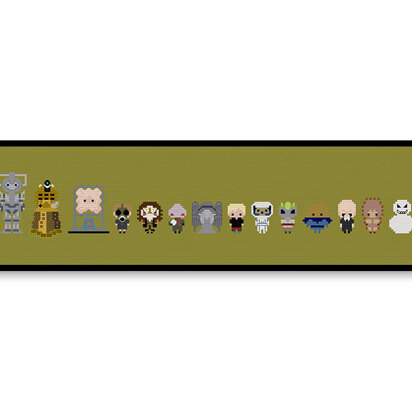 Doctor Who Villains Bite Size - PDF Cross Stitch Pattern