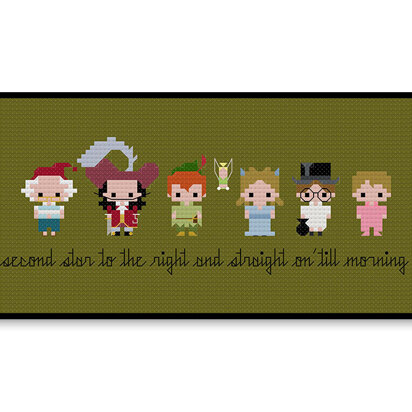 Peter Pan Bite Size - PDF Cross Stitch Pattern