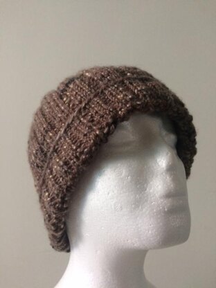 Easy peasy ribbed beanie © Seashells Designs