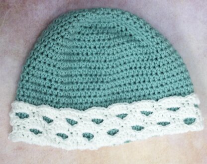 Lace Brim Cloche Hat