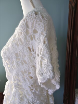 Star-Lace Stitch Crochet Kimono