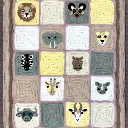 South African Safari Baby Blanket