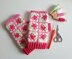 Rose Mitts, Cowl & Hot water bottle cover