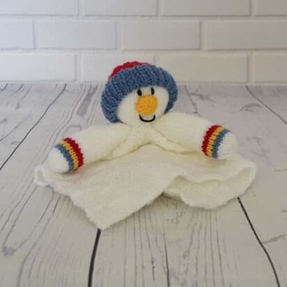 Snowman Comforter Blanket - knitting pattern