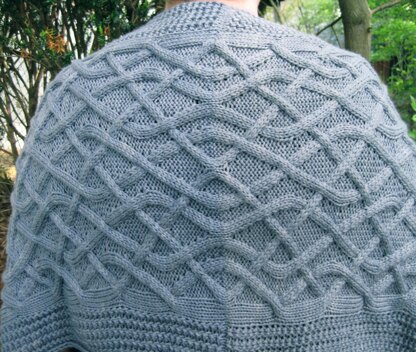 Warm Leitrim Pocket Shawl