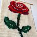 Red Rose Tapestry Crochet Pattern
