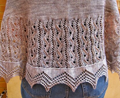 The Silver Spring Long Wingspan Lace Shawl