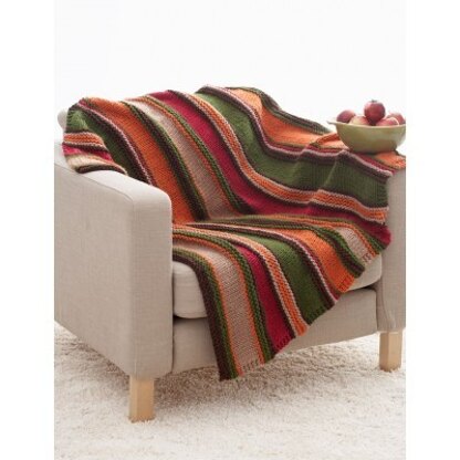 Basic Stripes Blanket in Bernat Softee Chunky