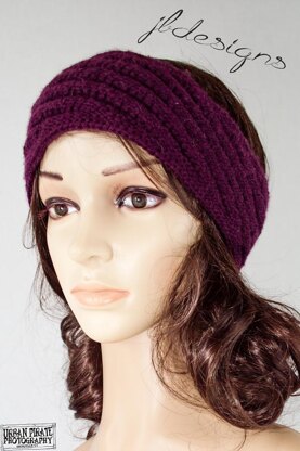 Diagonal Rib Ear Warmers