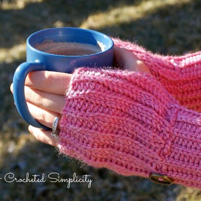 "Knit-Look" Fingerless Gloves