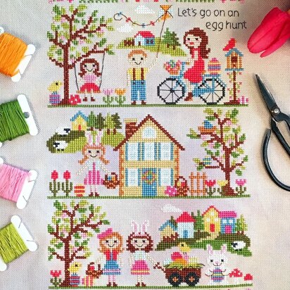 Tiny Modernist Let’s Go on an Egg Hunt - Leaflet