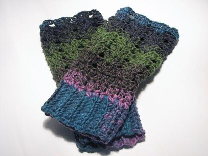 Chunky Lace Fingerless Mitts