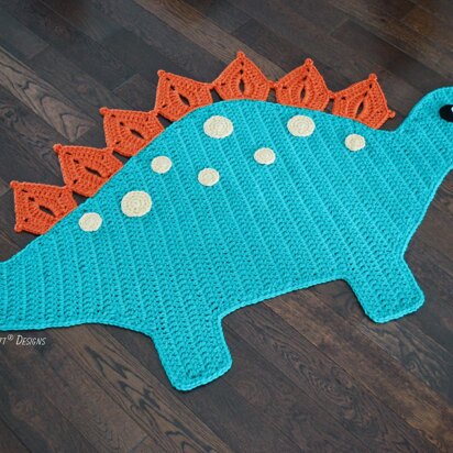 Spiky the Stegosaurus Dinosaur Rug