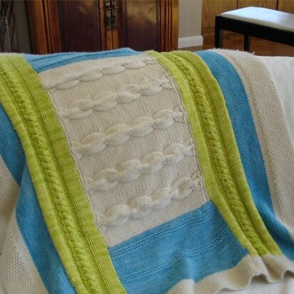 Patchwork Baby Blanket 2 - knitting pattern