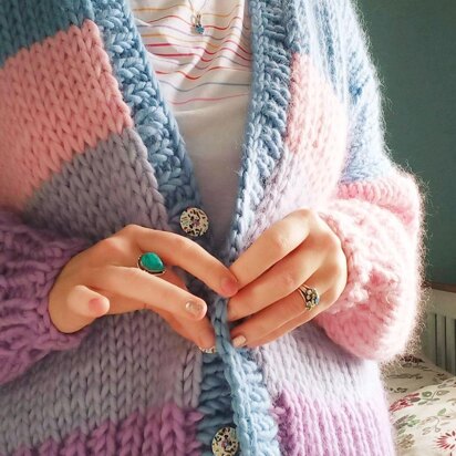 Malibu Chunky Cardigan - knitting pattern