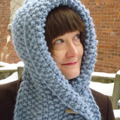Quick Winter Hood - knitting pattern