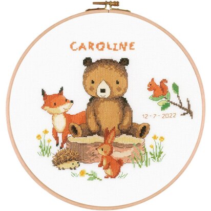 Vervaco Counted Cross Stitch Kit Forest Animals Cross Stitch Kit - 24cm X 24cm/9.6in X 9.6in