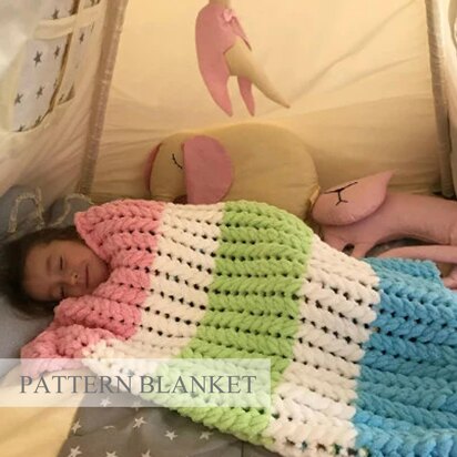 Vortex Blanket Pattern - knitting pattern