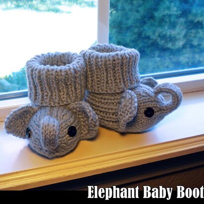 Elephant Baby Booties