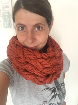 Arm knit cowl