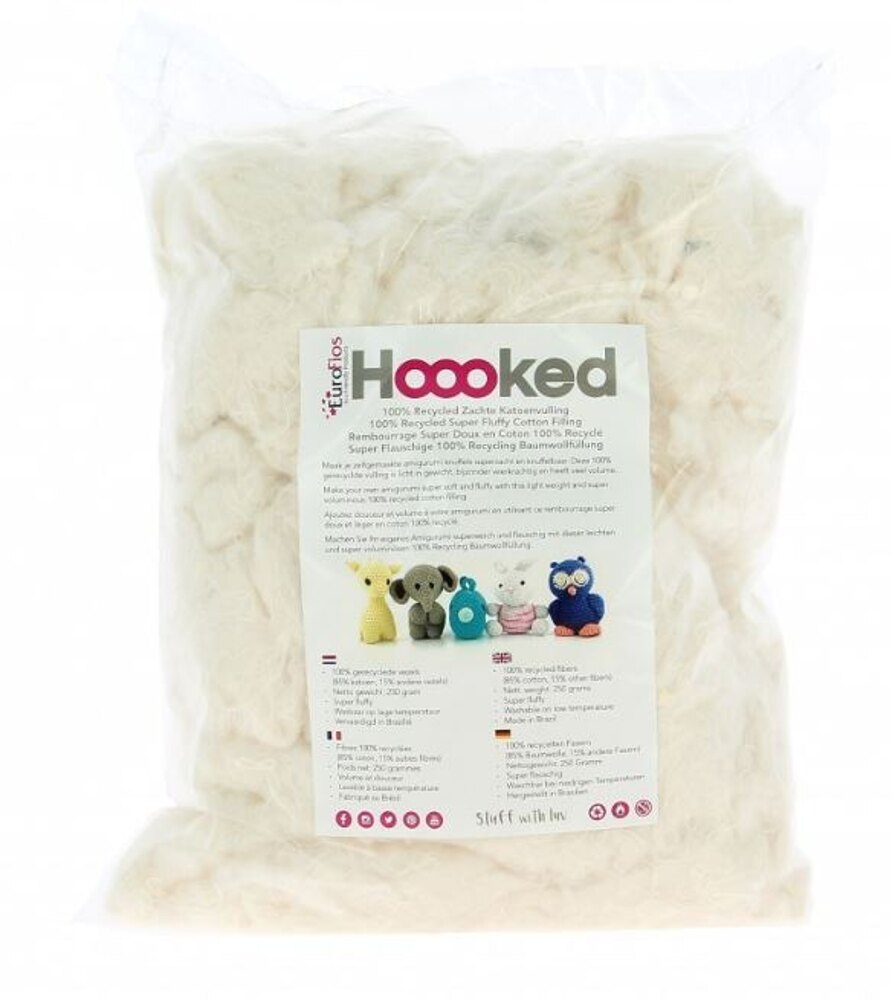 Hoooked Recycled Fluffy Cotton Filling-Pearl