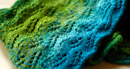 Fern Scarf in SweetGeorgia Cashsilk Lace - Downloadable PDF