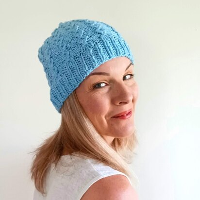 Rustic Twist Cabled Knit Hat