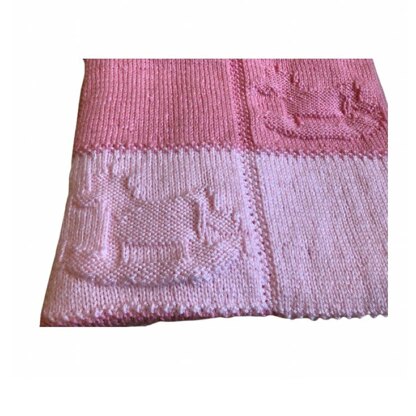 Rocking Horse Baby Blanket