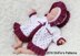 Knitting pattern baby jacket and hat  #340