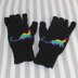 Rainbow Dinosaur Beanie and Short Finger Gloves