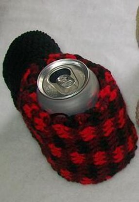 Crochet beverage mitten